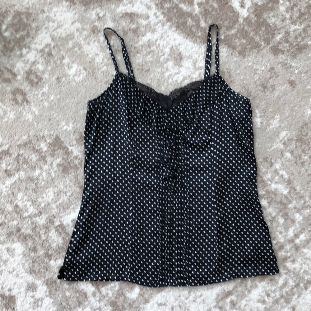 White House Black Market polka dot camisole